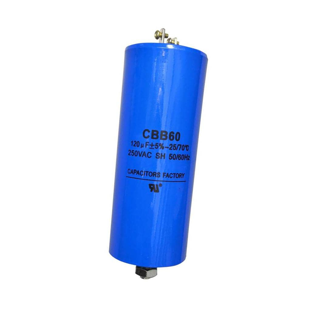 250VAC 120Uf Run Capacitor CBB60 250V AC 120MFD 120 Uf MFD, 50X123Mm Blue 250VAC 120Uf Run Capacitor CBB60 250V AC 120MFD 120 Uf MFD, 50X123Mm Blue