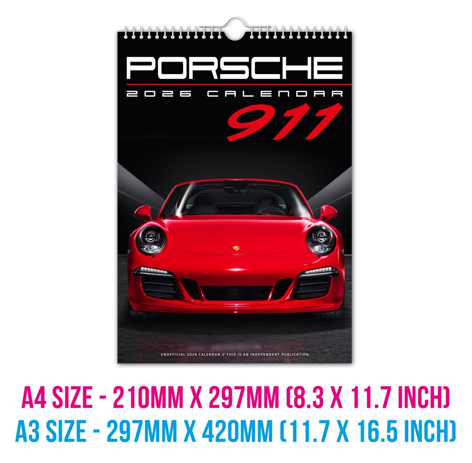 2026 Wall Calendar - Porsche 911 - cars - motoring - vehicles 2026 Wall Calendar - Porsche 911 - cars - motoring - vehicles