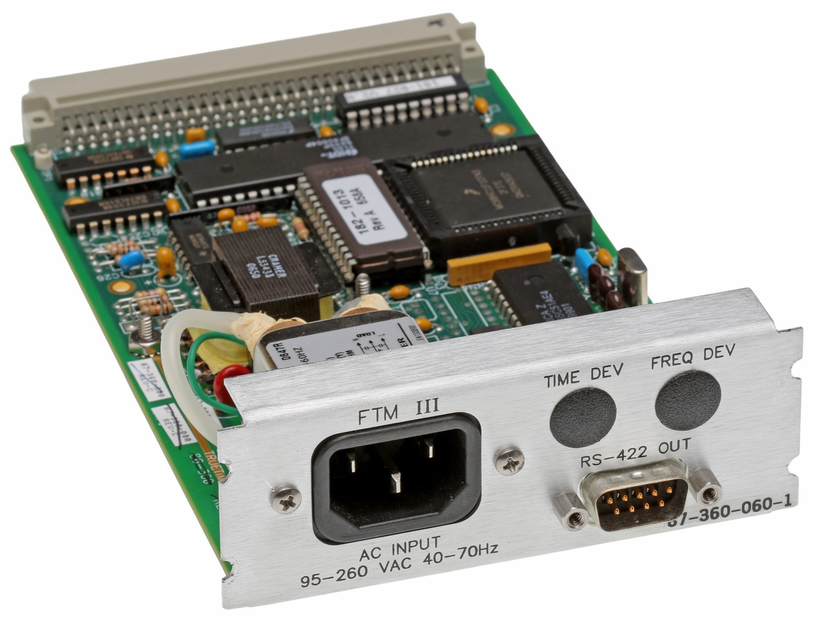 Symmetricom 87-360-060 XL-DC FTM III AC Line Frequency Measurement Monitor Card