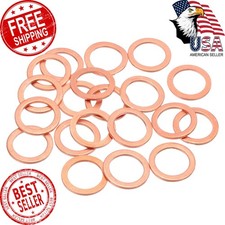 MECCANIXITY 20Pcs M16 Flat Copper Washers, 16x22x1.5mm Copper Upgraded Flat G... picture