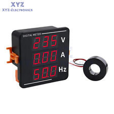 AC50-500V Voltage Current Frequency Meter Digital LCD Voltmeter Ammeter US picture