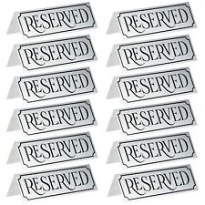 12-Pack Small Reserved Seating Signs for Restaurant and Celebrations, 4.7x1.5 In picture
