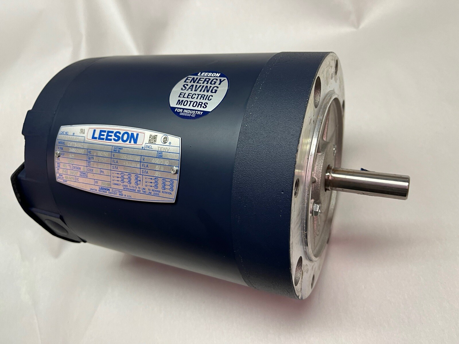 LEESON,110144.00,1/2 HP MOTOR 3450RPM 3PH 56C LEESON,110144.00,1/2 HP MOTOR 3450RPM 3PH 56C