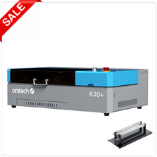 OMTech 45W Desktop CO2 Laser Engraver Cutter 8×12in Engraver with Rotary Axis picture
