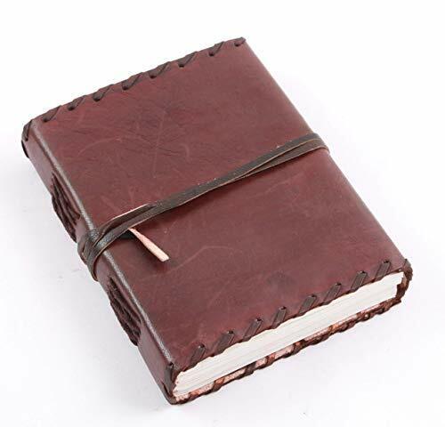 Handmade Vintage Blank Paper Notebook Leather Journal Writing Diary Sketchbook