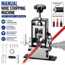 Manual Wire Stripping Machine Portable Cable Stripper 1mm to 21mm Hand Crank US picture