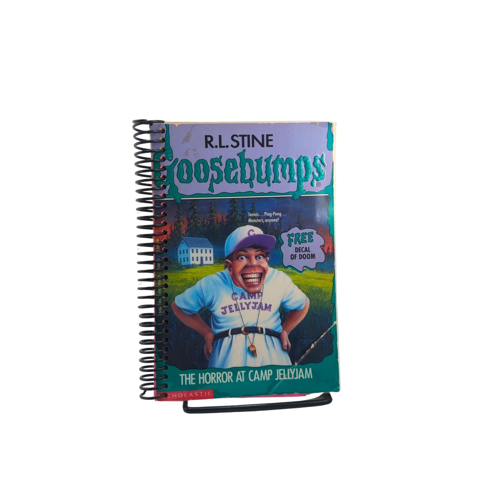 Parchment Junk Journal - Vintage 90s Goosebumps - Handmade Drawing Notebook Parchment Junk Journal - Vintage 90s Goosebumps - Handmade Drawing Notebook