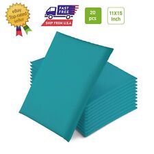 #5 20 PCS 11x15 in Poly Bubble Mailers Padded Envelopes Shipping Bags, Teal picture