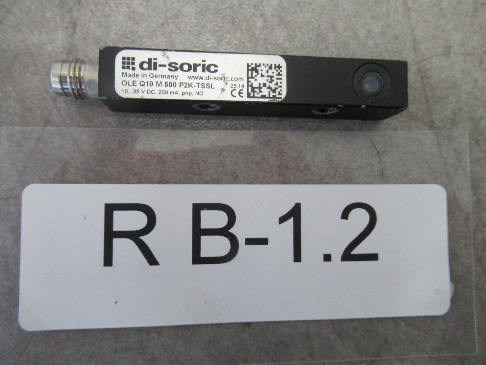 di-soric OLE Q10 M500 P2K-TTSL Laser Throughbeam Photoelectric Sensor 10...35VDC M8 3-Pin di-soric OLE Q10 M500 P2K-TTSL Laser Throughbeam Photoelectric Sensor 10...35VDC M8 3-Pin