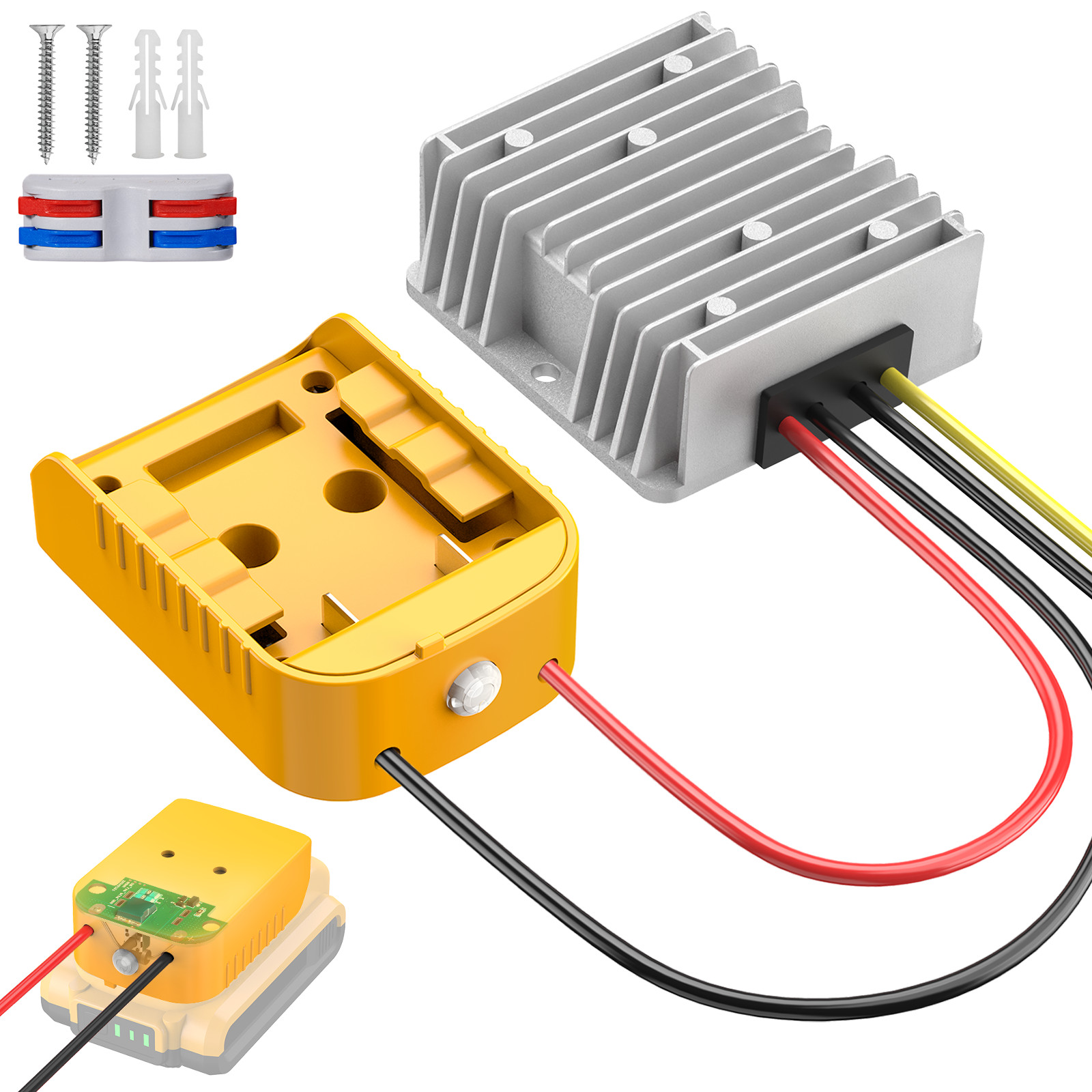 20V to 12V Step Down Converter for DeWalt 20V Battery Power Wheels DIY Adapter 20V to 12V Step Down Converter for DeWalt 20V Battery Power Wheels DIY Adapter