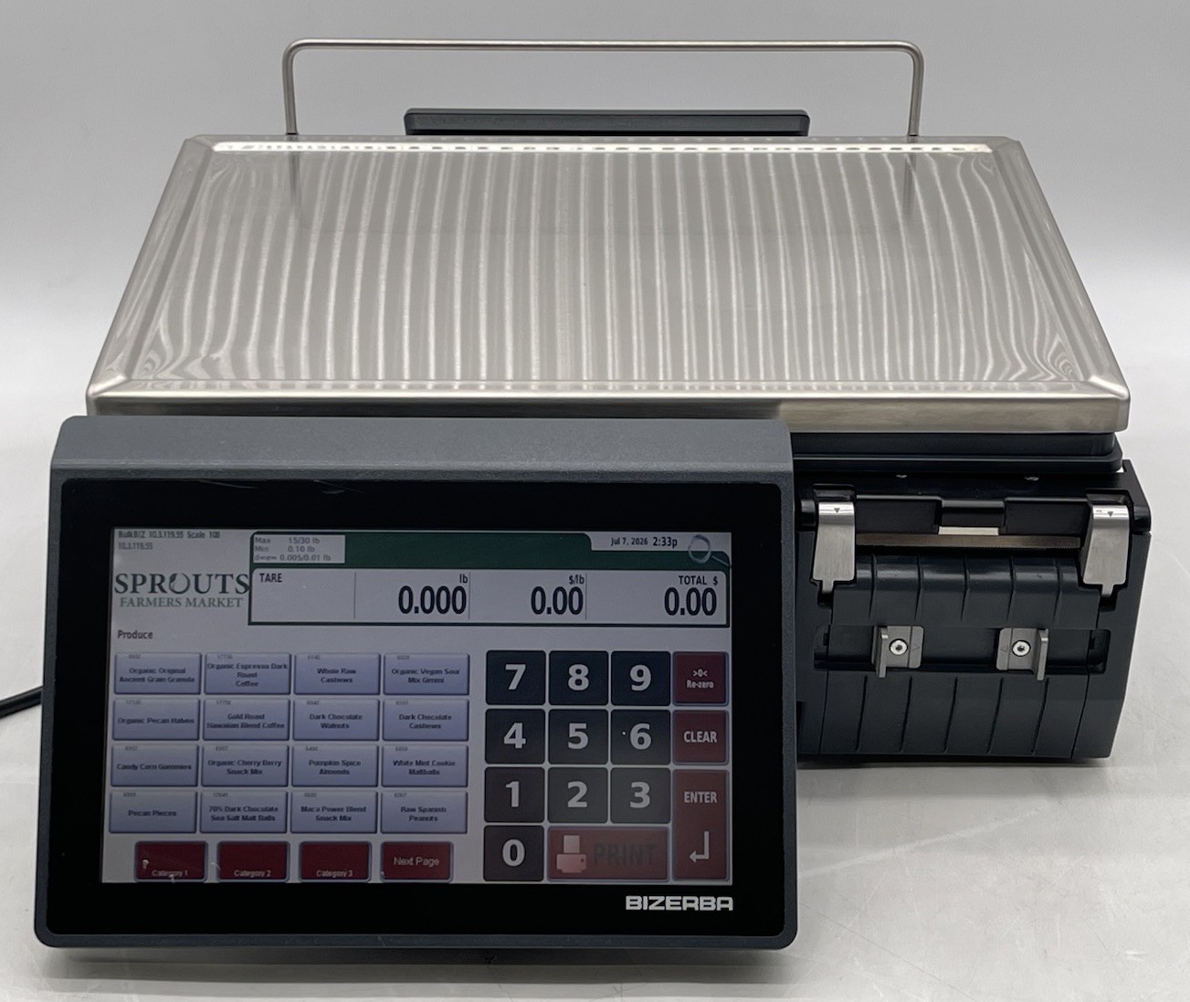 Bizerba XC-100 30lb Touchscreen Digital Scale w/ Power Supply *Read Description* Bizerba XC-100 30lb Touchscreen Digital Scale w/ Power Supply *Read Description*