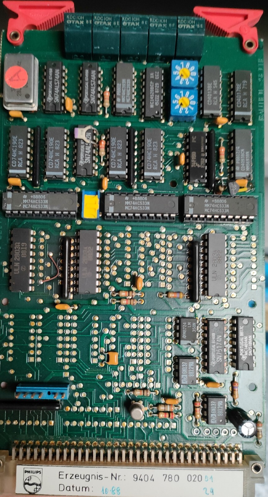 PHILIPS 9404-780-02001 / 940478002001 Mannesmann Demag Transducers Card PHILIPS 9404-780-02001 / 940478002001 Mannesmann Demag Transducers Card