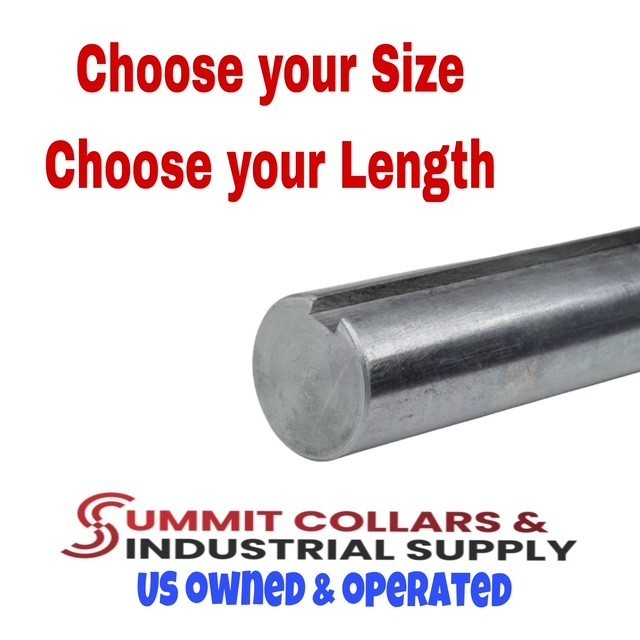 Round Keyed Shaft 1/2 Round Keyed Shaft 1/2
