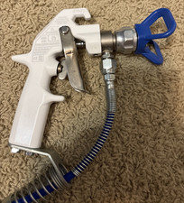 GRACO 25R855 - Flex Plus Airless Spray Gun / White / RAC Guard- 50ft Hose & Whip picture