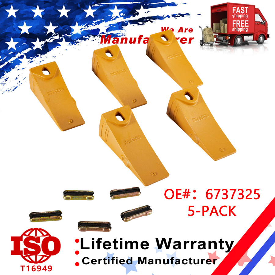 Bucket Teeth with 6737326 Flexpins for Bobcat Style Mini Excavator 6737325 5Kit
