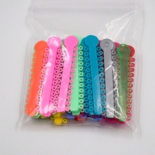 45 Color Dental Elastic Ligature Ties Rubber Power Bands for Orthodontic Braces picture