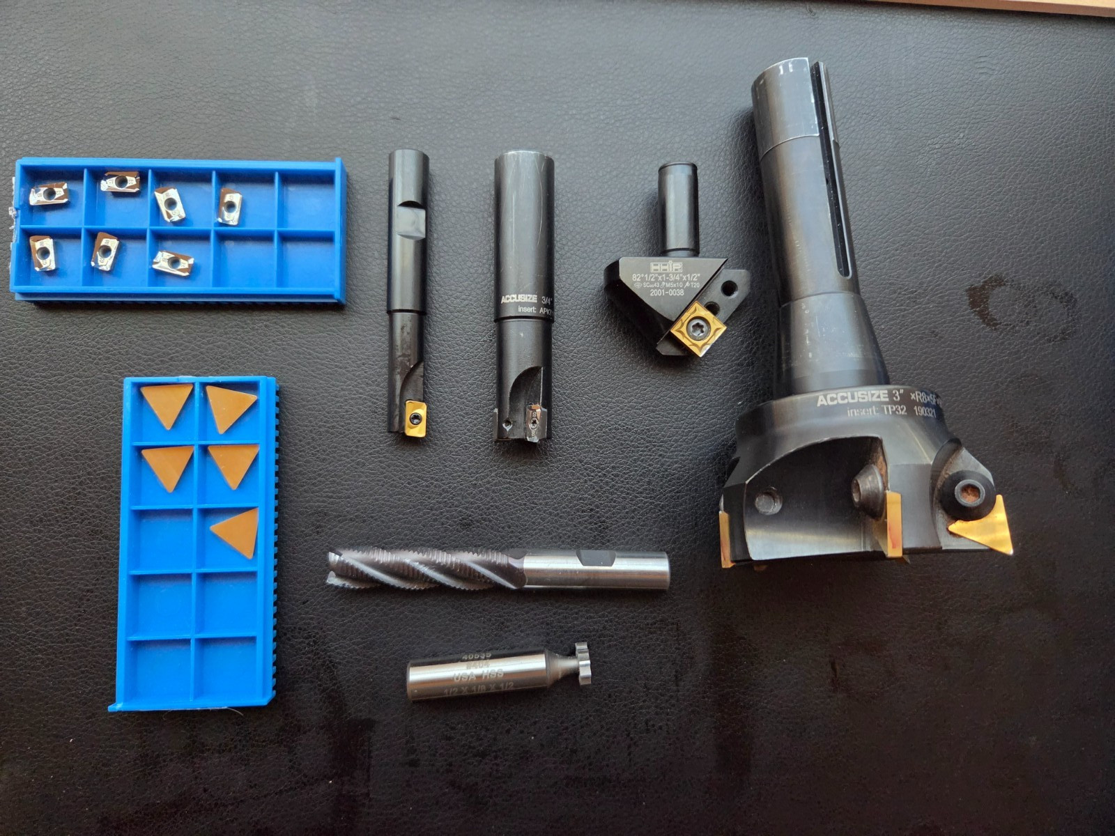 Lot Of Milling Machine Indexable Tooling Carbide Inserts Endmill Countersink