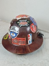 MSA Skullgard Fiberglass Brown Hard Hat USA picture