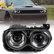 Xenon Model Headlights Assembly for Dodge Challenger 2015-2021 HID Headlamps Pai picture