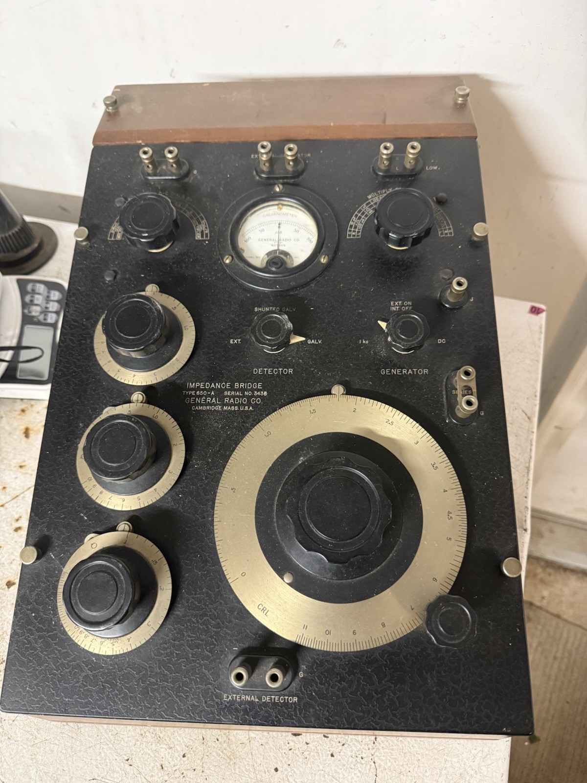 General Radio 650-A Impedance Bridge Type 650-A Untested Parts/Repair