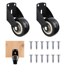 2 Inch Door Support Wheel, Small Gate Wheel Replacement with Screws, 2 Pack picture
