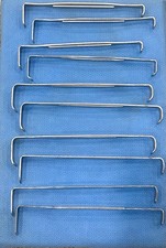 (Lot of 10) Mixed US Army Retractor, Stainless Steel, Jarit, Aesculap, V Mueller picture