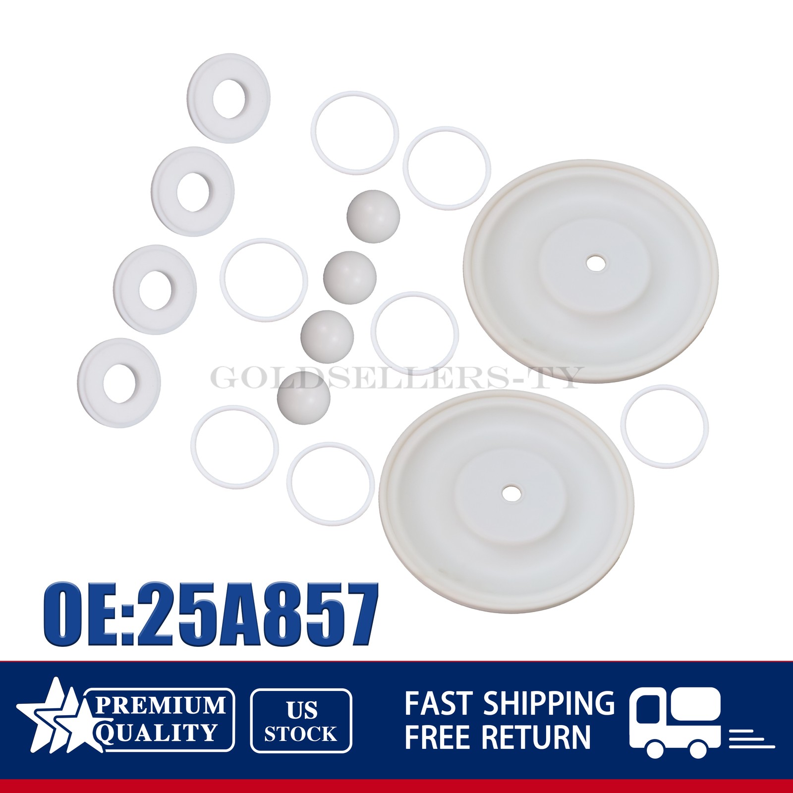 NEW 25A857 Complete Fluid Repair Kit For Graco Husky 1050 Pump US NEW 25A857 Complete Fluid Repair Kit For Graco Husky 1050 Pump US