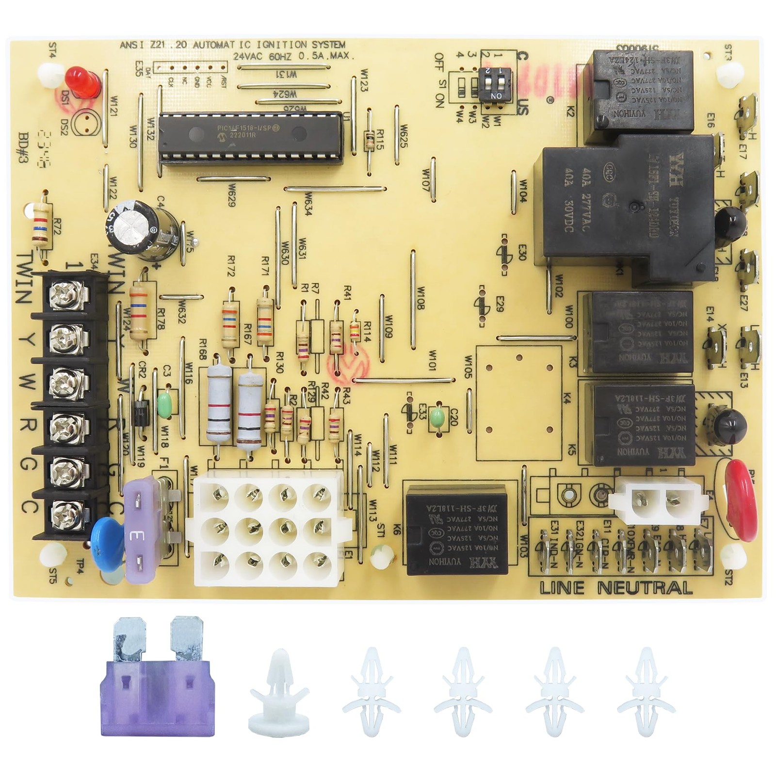 Furnace Control Board 50A55-743,Replacement for Amana/Goodman Furnace Control Ci Furnace Control Board 50A55-743,Replacement for Amana/Goodman Furnace Control Ci