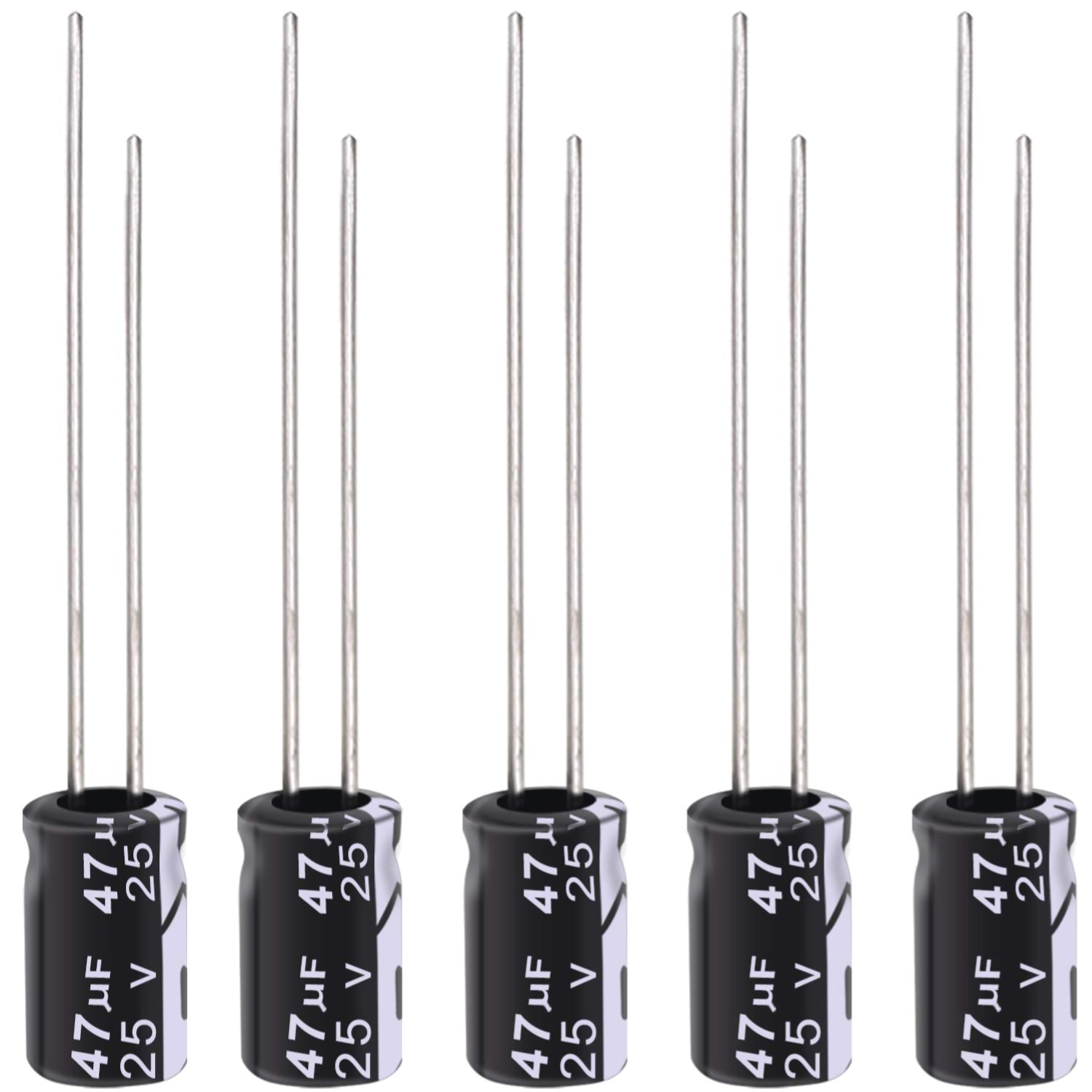 20Pcs Electrolytic Capacitors 47uF 50V Aluminum Radial Leads for DIY Repairs 20Pcs Electrolytic Capacitors 47uF 50V Aluminum Radial Leads for DIY Repairs