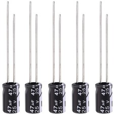 20Pcs Electrolytic Capacitors 47uF 50V Aluminum Radial Leads for DIY Repairs picture
