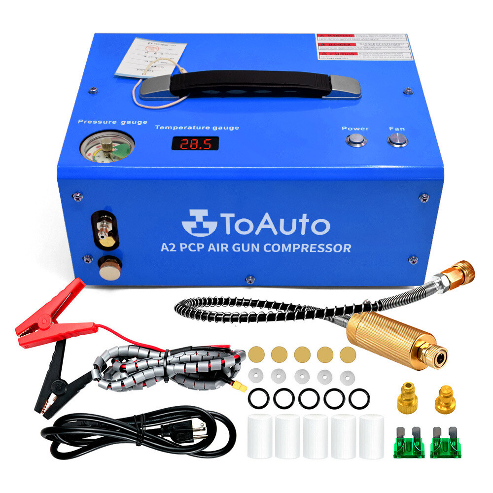 Portable 30MPA Auto-Stop 12V/110V PCP Air Compressor for Rifle Airgun Paintball Portable 30MPA Auto-Stop 12V/110V PCP Air Compressor for Rifle Airgun Paintball