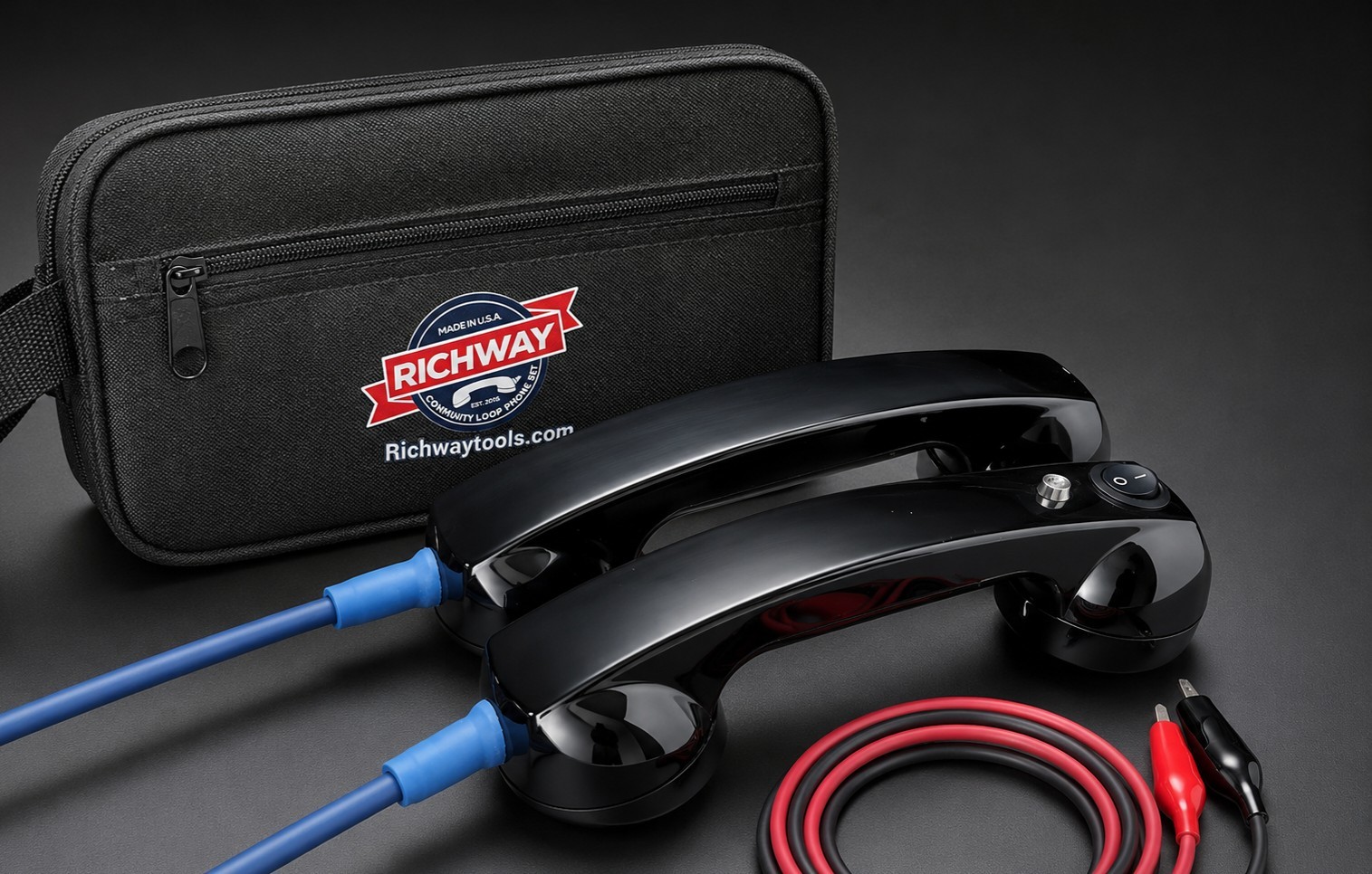 Richway Continuity Loop Phone Set ®️for Continuity Testing (Black)0001BLK Richway Continuity Loop Phone Set ®️for Continuity Testing (Black)0001BLK