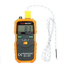 PEAKMETER PM6501 LCD Display K Type Temperature Meter Thermocouple W/Data A7D8 picture