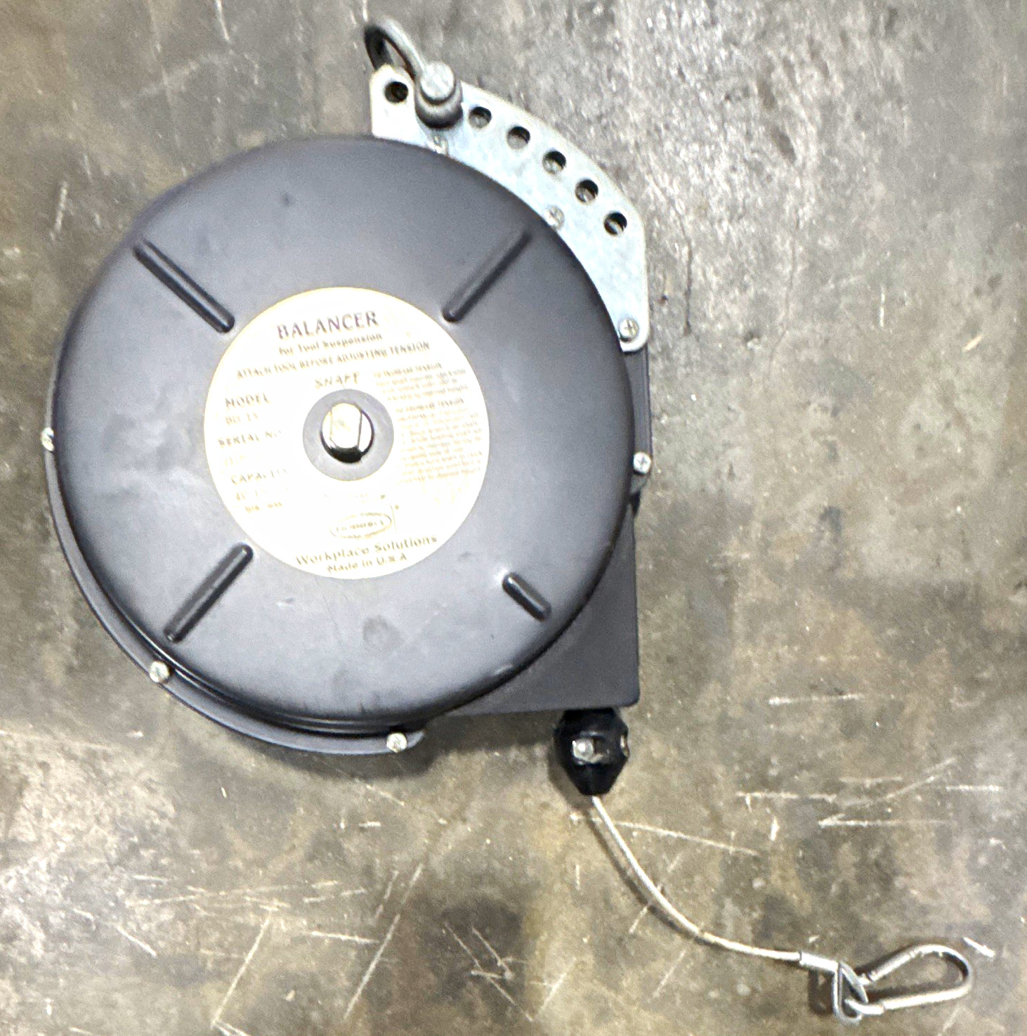 Hubbell BG-15 Tool Balancer 10-15 lb Capacity Tool Suspension Balancer Hubbell BG-15 Tool Balancer 10-15 lb Capacity Tool Suspension Balancer