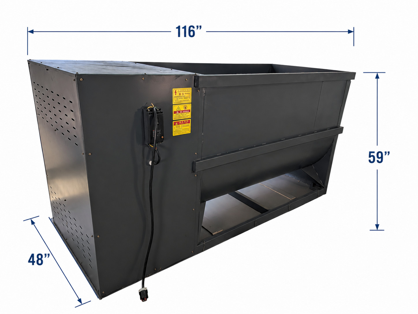 Commercial / Industrial Mixer For Fungus Mushroom Substrate Or Soil Mixing Commercial / Industrial Mixer For Fungus Mushroom Substrate Or Soil Mixing
