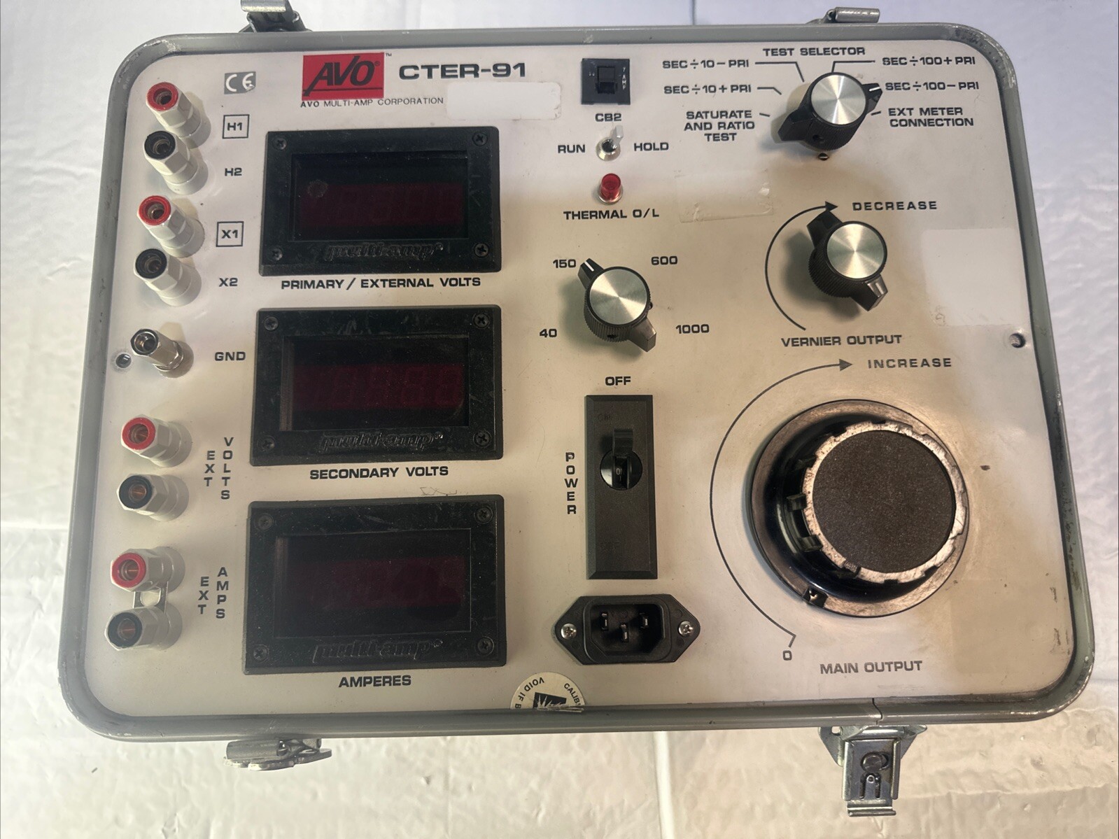 Multi Amp Testing Equipment AVO CTER-91-115/ For Parts Multi Amp Testing Equipment AVO CTER-91-115/ For Parts