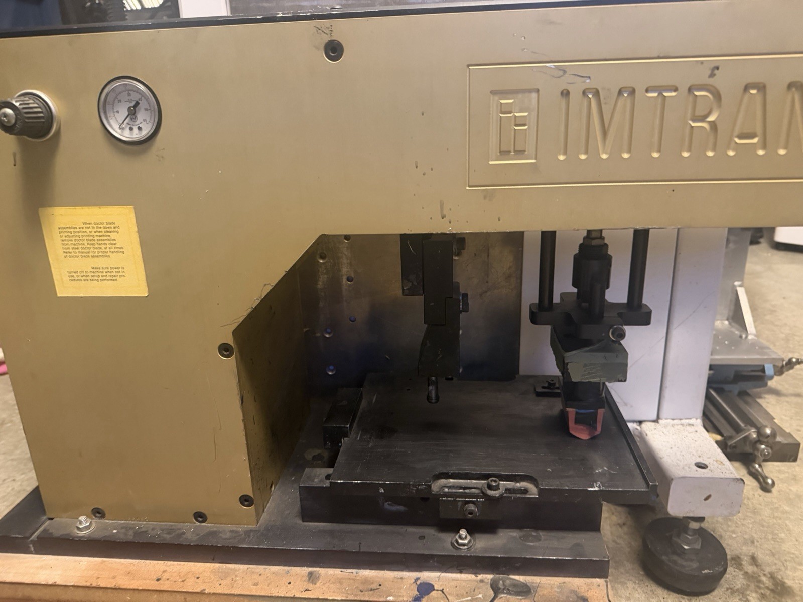 Imtran Pad Printer W/ Fixtures-works Great