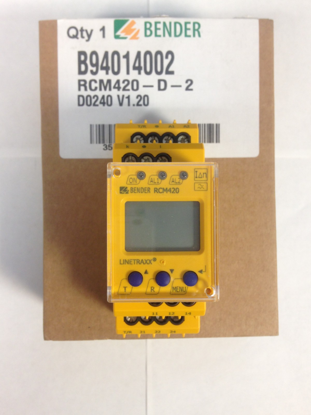 BENDER RCM420-D-2 Residual Current Monitor 12 BRAND NEW BENDER RCM420-D-2 Residual Current Monitor 12 BRAND NEW