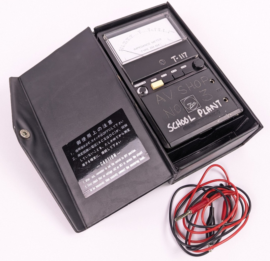 TOA ZM-104 Portable Analog Speaker Line Impedance Meter