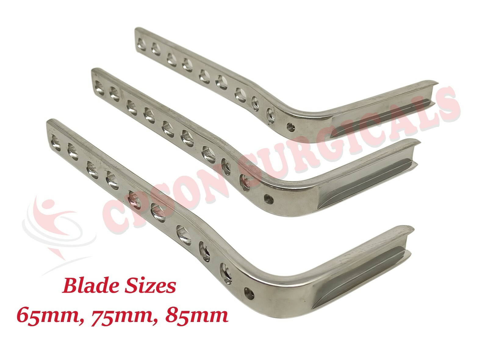 Veterinary 95° Condylar Angled Blade 9Hole Plate 5pc Instrument Stainless Steel Veterinary 95° Condylar Angled Blade 9Hole Plate 5pc Instrument Stainless Steel