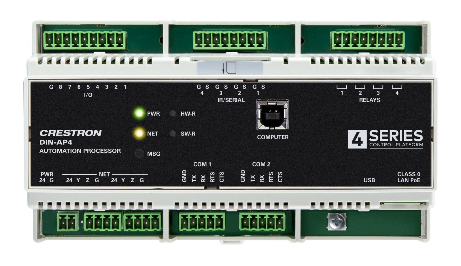 Crestron DIN‑AP4 4‑Series Automation Processor | DIN Rail Control System Crestron DIN‑AP4 4‑Series Automation Processor | DIN Rail Control System