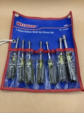 WESTWARD® 7 Piece Hollow Shaft Nut Driver Set 4YR86 Preowned Never Used picture
