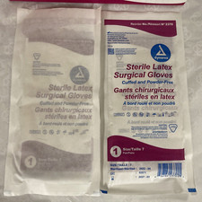Dynarex #2370 Sterile Latex Surgical Gloves, Size 7 - 2 pairs picture