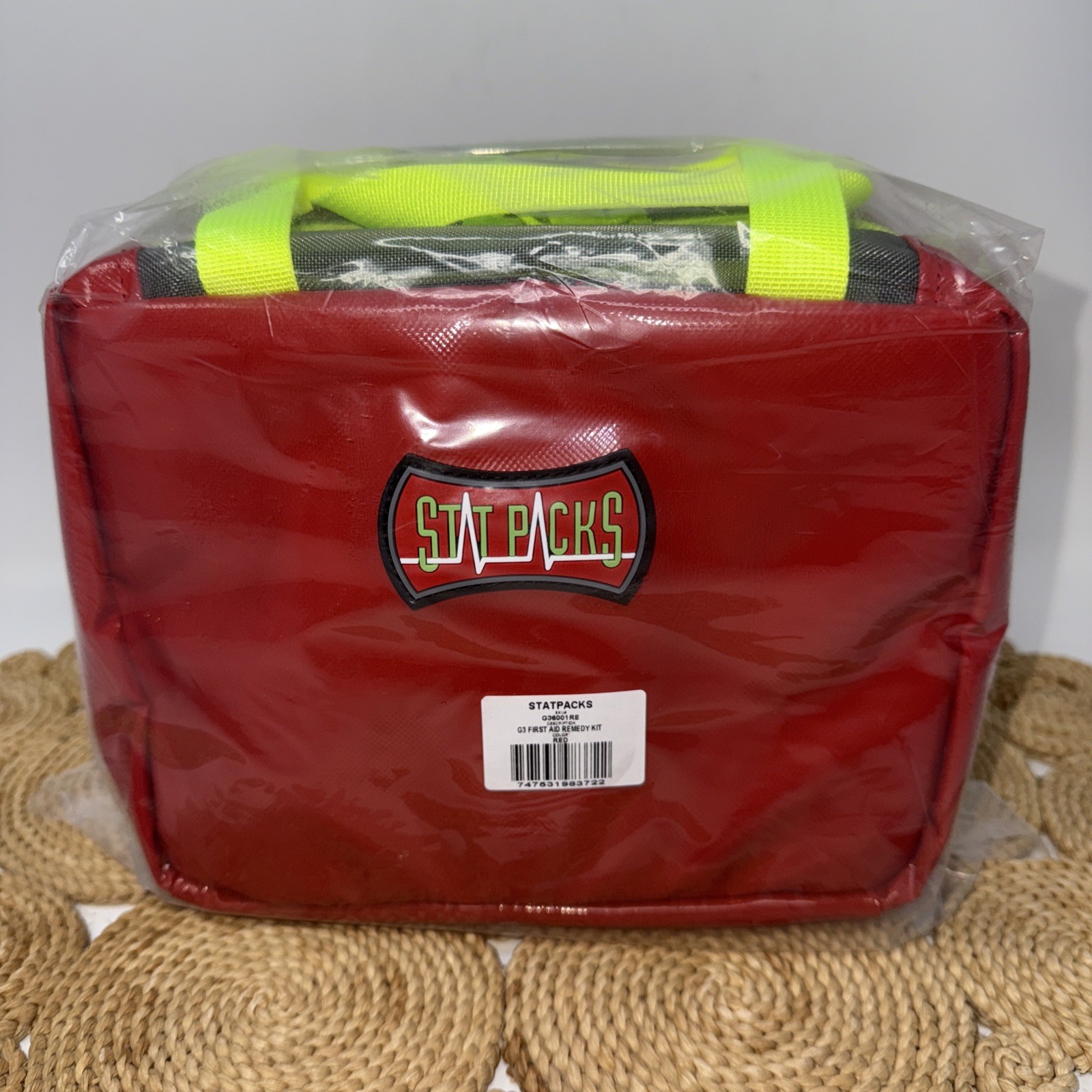 StatPacks G3 RED Remedy First Aid Drug Kit Zipper Bag Organizer New Sealed StatPacks G3 RED Remedy First Aid Drug Kit Zipper Bag Organizer New Sealed