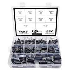 400V 10Values Electrolytic Capacitor Assortment 158Pcs Kit 1Uf to 100Uf...... picture