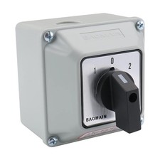 BAOMAIN 20A 2Phase 3Position Rotary Changeover Switch,Wider Box picture