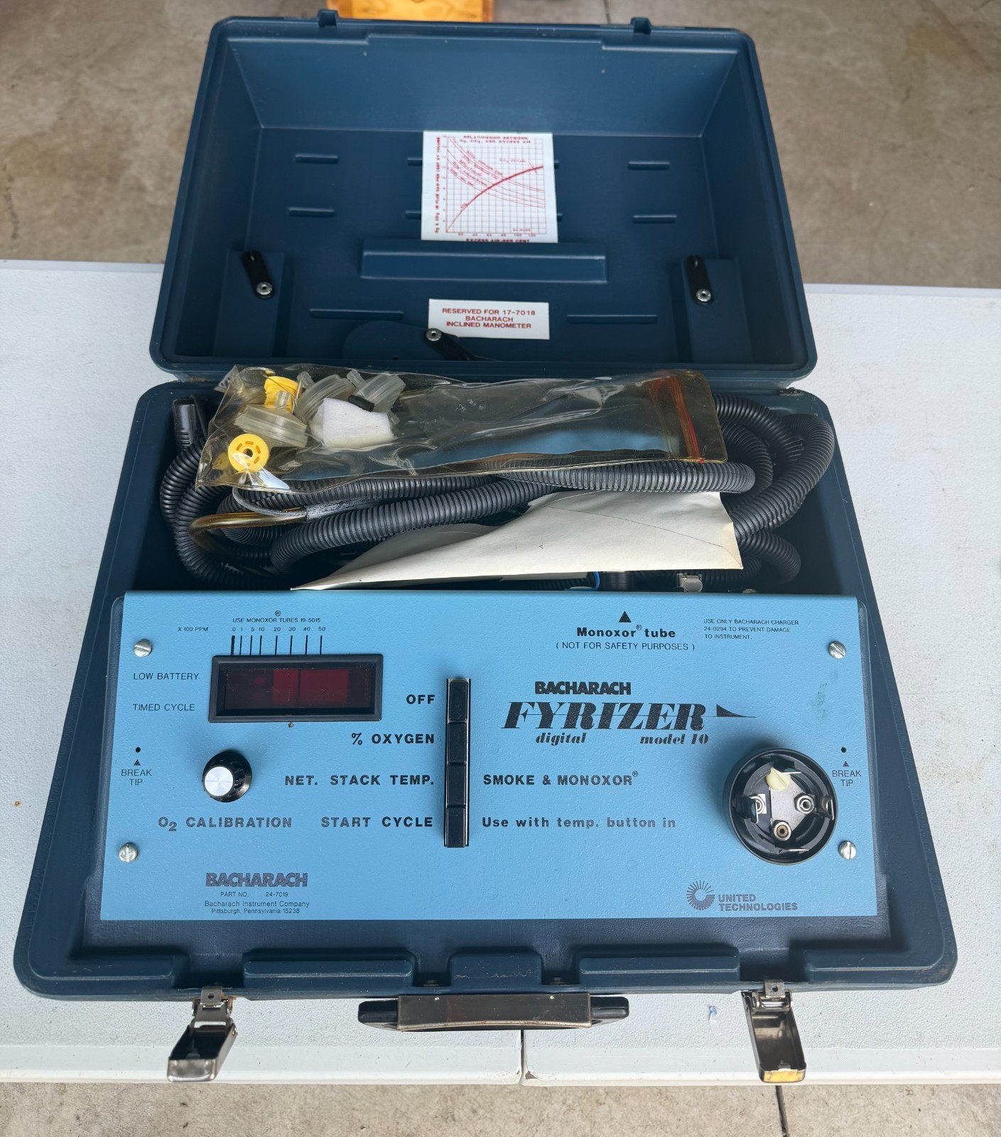 New - Vintage Bacharach Fyrizer Digital Model 10 VAC - Fast Ship New - Vintage Bacharach Fyrizer Digital Model 10 VAC - Fast Ship