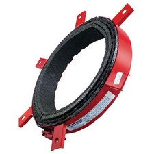 METACAULK 66354 PK 2 Firestop Pipe Collar,Red,Steel,6