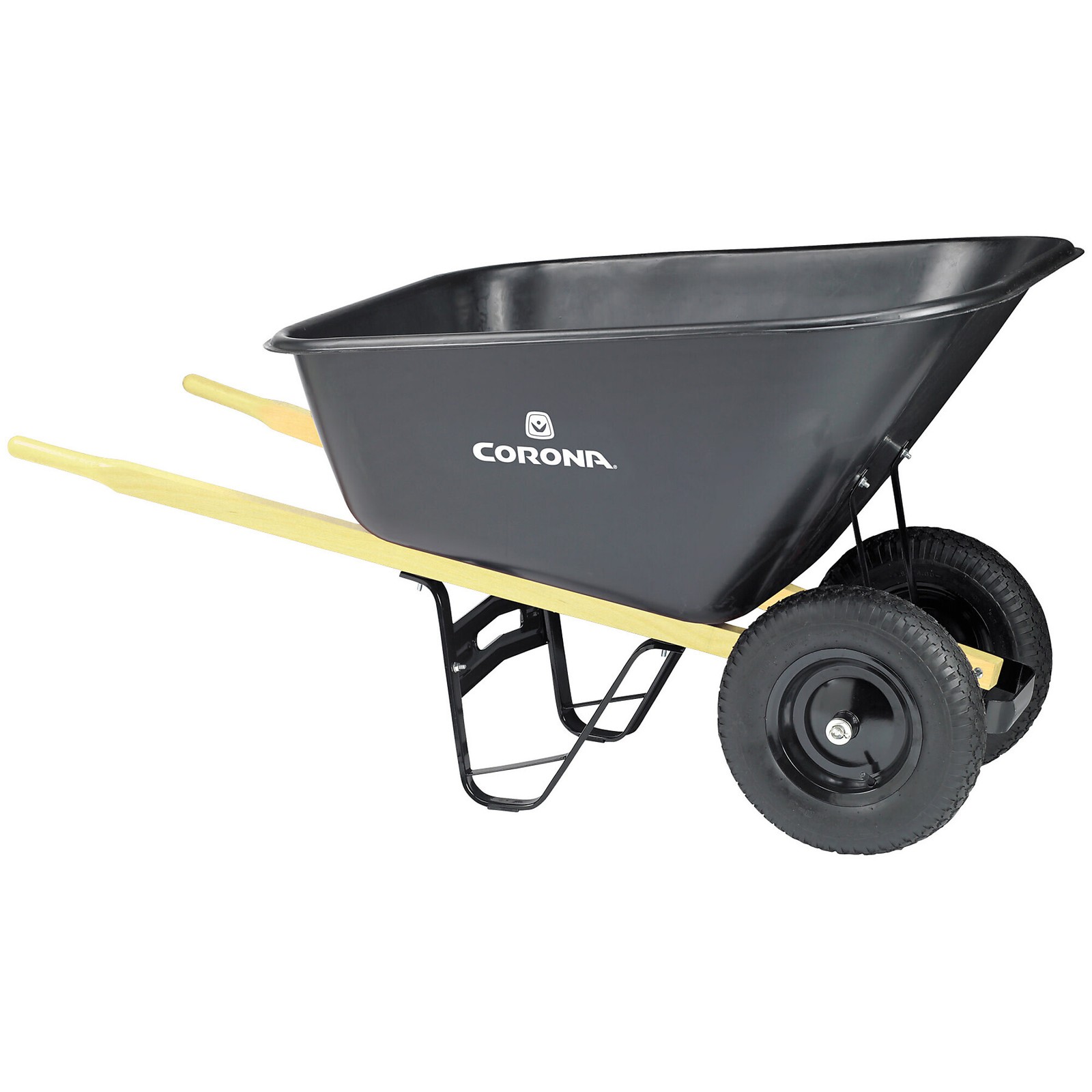 Corona Wheelbarrow, 10 Cu. Ft., 70in.L x 28in.W x 36in.H, Model# WB 1010 Corona Wheelbarrow, 10 Cu. Ft., 70in.L x 28in.W x 36in.H, Model# WB 1010