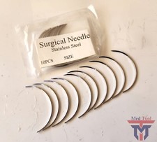 10 piece Pack Suture Needles 1/2 Circle Surgical Instruments picture